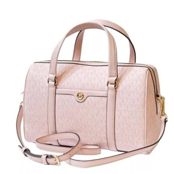 Michael Kors Blush Pink Signature Satchel Bag NWT | Crossbody & Top Handle - Picture 7 of 7